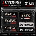 UV DTF 3D PermaStickers – 4 Pack + 1 Bonus
